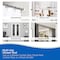 Kenney Mfg Twist & Fit No Tools Katrina Decorative Tension Shower Curtain Rod, 42-72in, Chrome KN911C/40HUS - alternate 6
